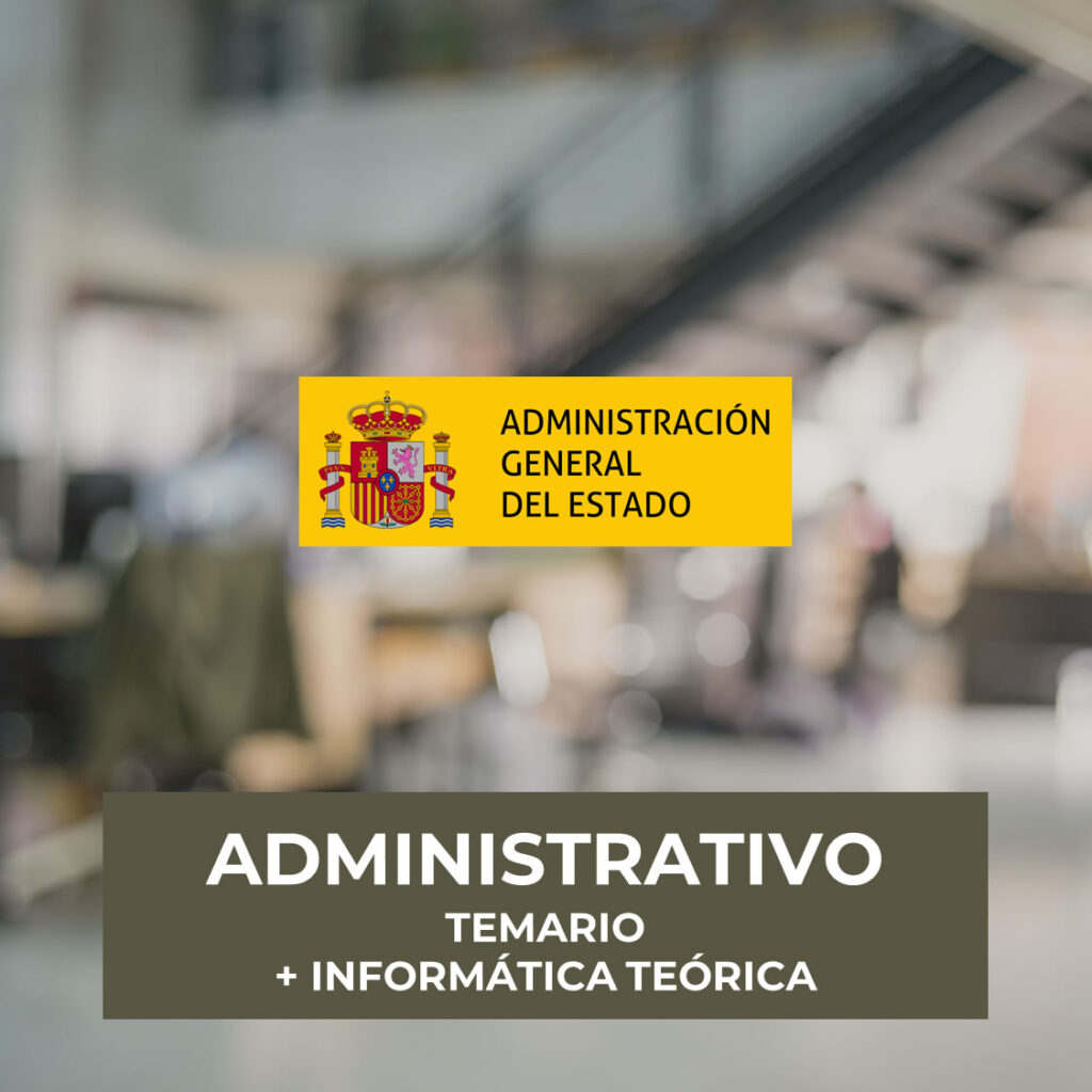 PREPARACIÓN ONLINE COMPLETA DE ADMINISTRATIVO AGE 2026
Apúntate ahora y empezaremos con los nuevos grupos para la convocatoria 2026.
La formación online incluye el acceso 2 campus virtuales. Uno de TEMARIO (Bloques I al V) donde encontrarás el temario organizado por bloques, test y vídeo clases en directo y otro de INFORMÁTICA TEÓRICA (BLOQUE VI).
Está orientado hacia todas aquellas personas que quieren prepararse profesionalmente el Grupo Administrativo C1.
Campus ONLINE DE TEMARIO ADMINISTRATIVO
Temas en archivo PDF descargable
Vídeo Clases GRABADAS por temas
Audios en MP3 de las normativas MÁS IMPORTANTES
Cuestionarios tipo test por temas
Simulacros completos con preguntas oficiales
Esquemas sobre los temas
Vídeo clases en directo y grabadas
Propuestas de estudios, asesoramiento y resolución de dudas por el foro y en las vídeo clases en directo
Campus ONLINE DE INFORMÁTICA ADMINISTRATIVO
Vídeo clases GRABADAS de informática teórica
Vídeo clases en VIVO y en directo
Test por temas ONLINE y en PDF
Simulacros oficiales
Documentos maestros, Esquemas y Manuales por temas
Tutorías para resolver dudas
Este producto es para TU PRIMER MES con nosotros. La renovación es automática y puedes cancelar en cualquier momento.
¡No hay compromiso de permanencia y puedes darte de baja cuando quieras!