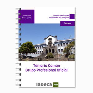 ULL · MATERIAS GRUPO PROFESIONAL OFICIAL de la Universidad de La Laguna – Libro de Temas